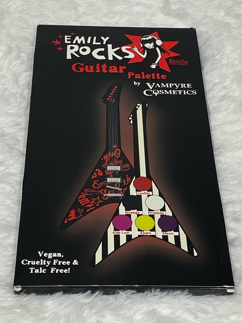VAMPYRE COSMETICS x EMILY THE STRANGE Collab Guitar Makeup Eyeshadow Palette